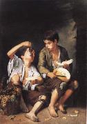 Bartolome Esteban Murillo Grapes and melon eater Spain oil painting reproduction